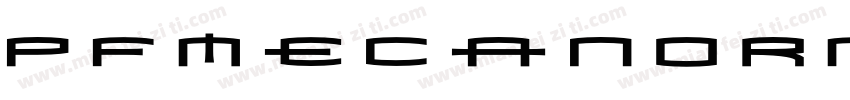 PFMecanorm Bold Reg字体转换